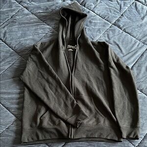 Hanes black Zip-Up Hoodie